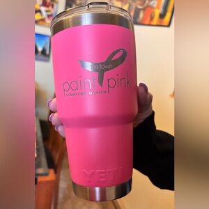 Rare YETI Tumbler “ Paint the town pink” NWT